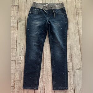 Wonder Nation Dark Blue Skinny Jeans with Embellishments